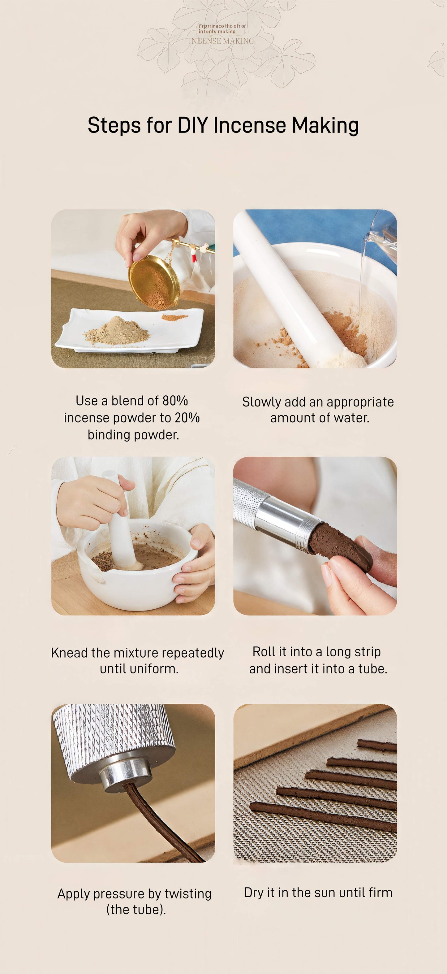 Handmade Aluminum Alloy Tools for Incense Sticks