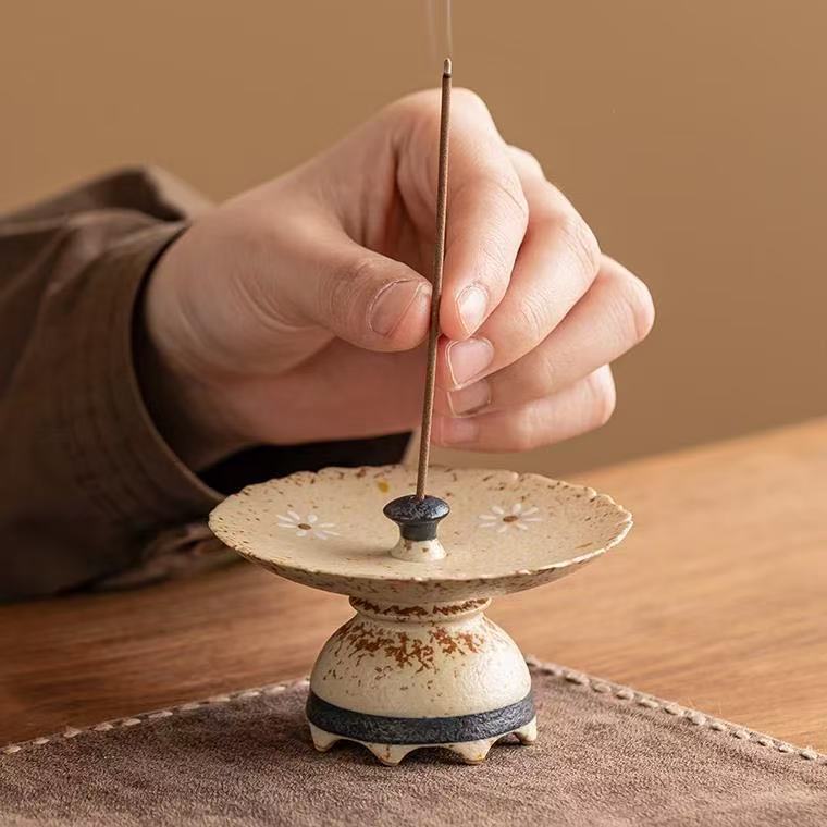 Antique-style Porcelain Incense Burner Holder