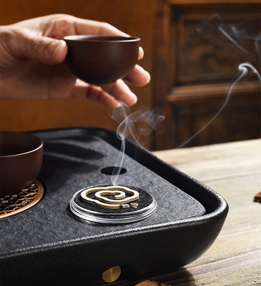 Jasmine incense coil,Set of 22 coils.Each incense coil includes a burner.