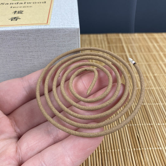 （Grade A）4hours sandalwood incense coils, 48 coils pack西澳檀香