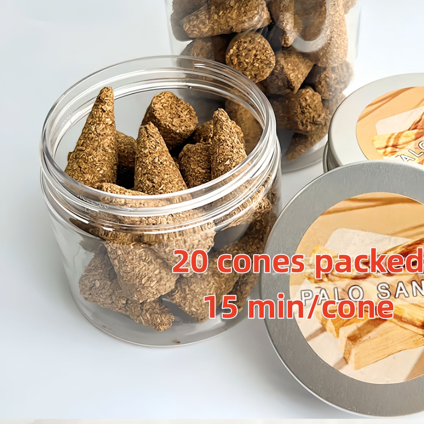 Palo Santo Incense Cone, 20pack